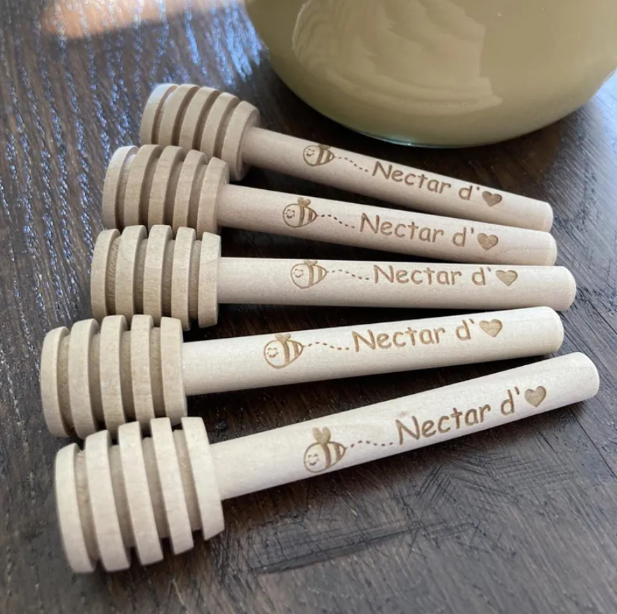 Custom Engraved Honey Sticks,Wedding Favors,Honey Bee,Dipper Sticks