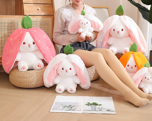 Hop into style with the plush toy