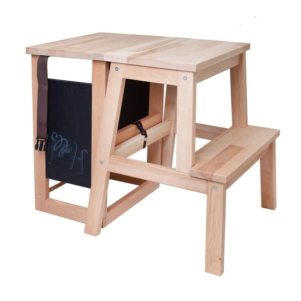 Helper tower to desk with chalkboard
