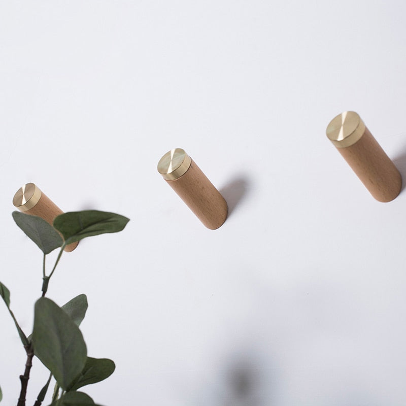 Minimal wood hooks