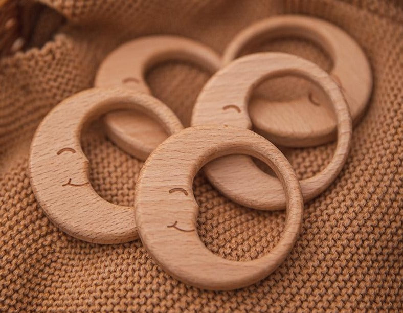 Set of 5 baby moon teethers