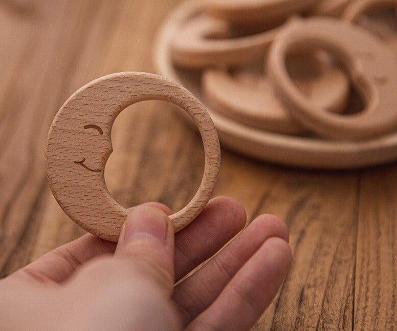 Set of 5 baby moon teethers