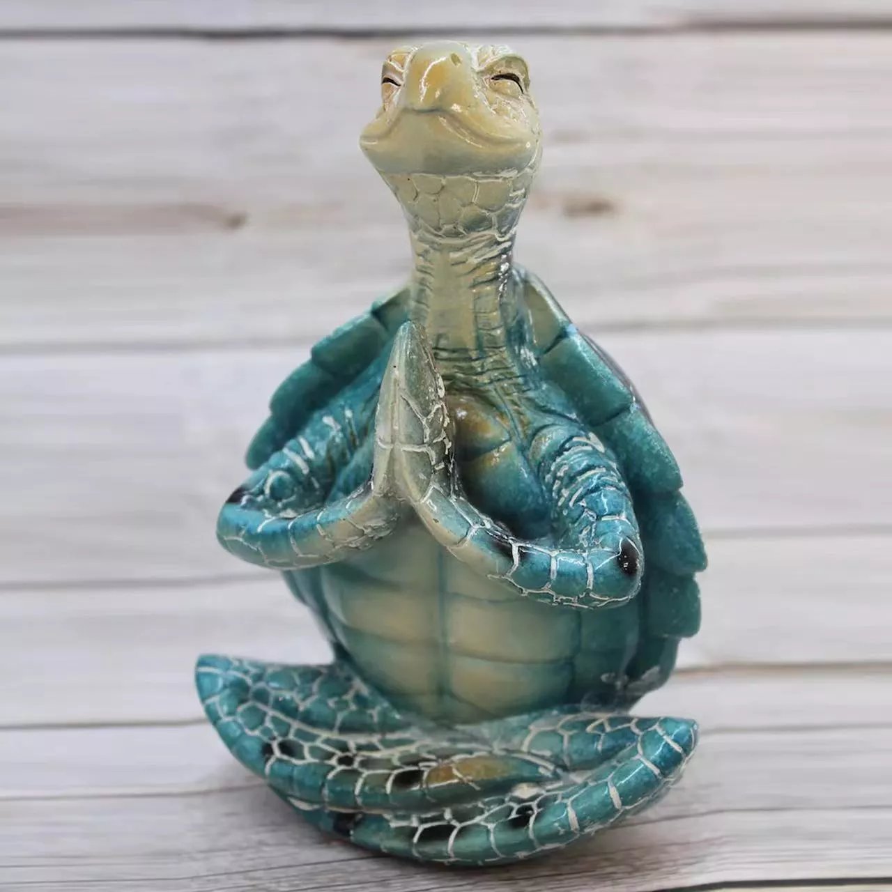 Sea Turtle Meditation Figurine