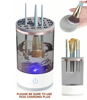 Electric makeup brush cleaner