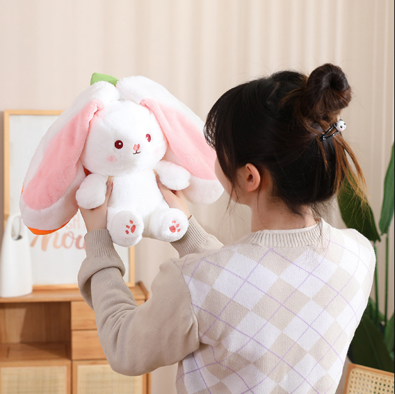 Hop into style with the plush toy
