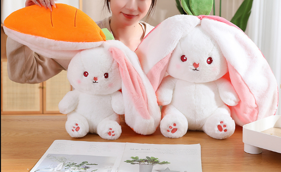 Hop into style with the plush toy