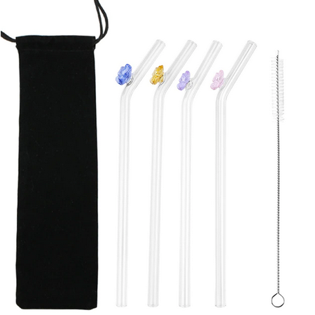 Glass straws