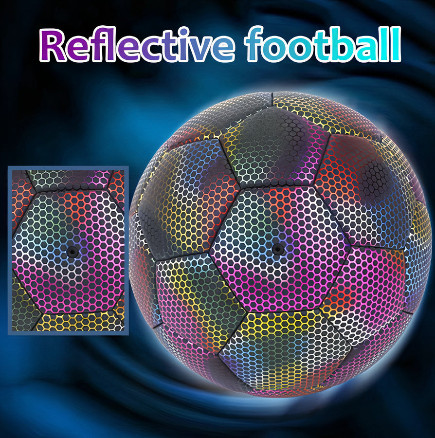 Night reflective soccer ball! Glow in the dark!