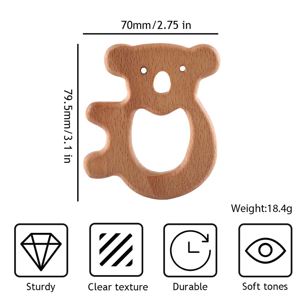 Baby wooden teether