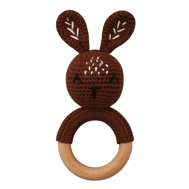 Wooden, crochet teether