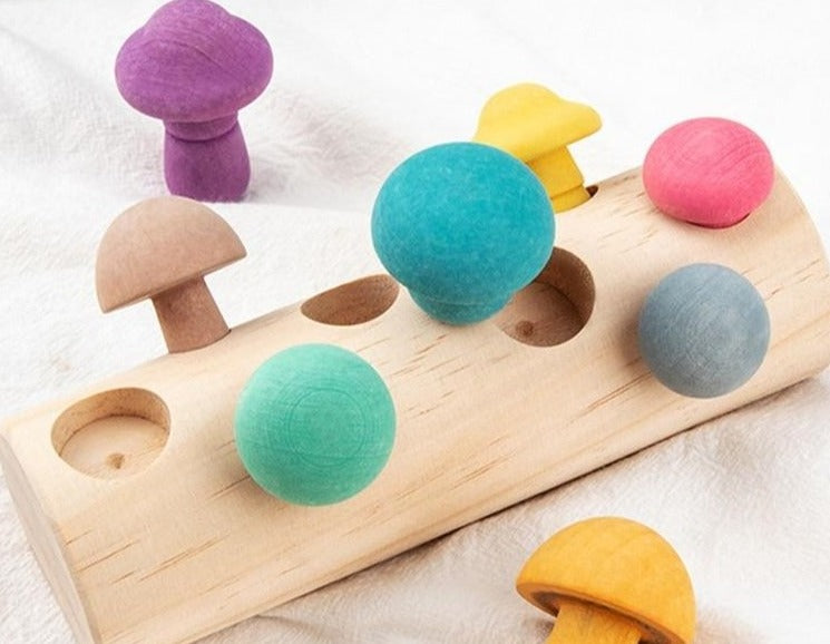 Wooden mushroom blocks