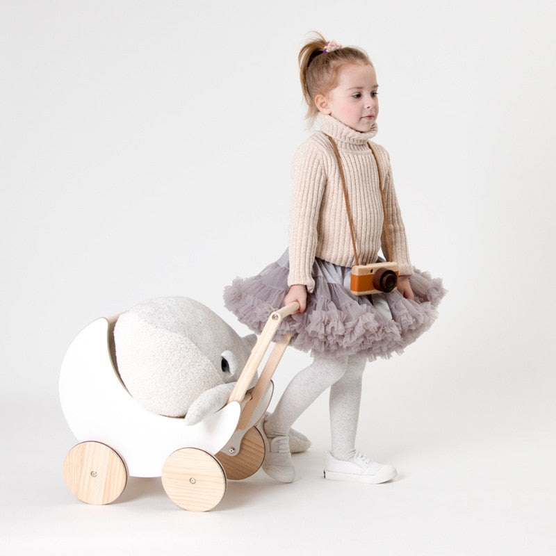 Wooden stroller toy