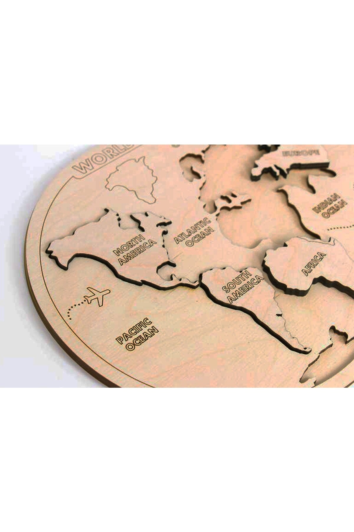 Montessori wooden world Map puzzle