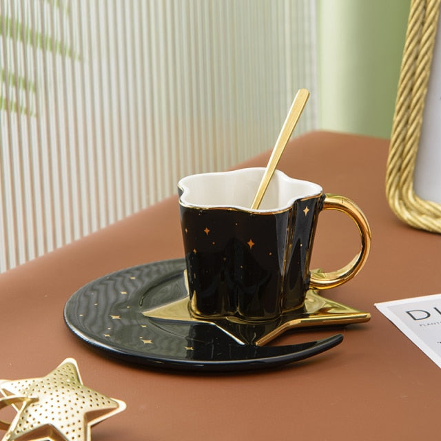 Star moon coffee cup