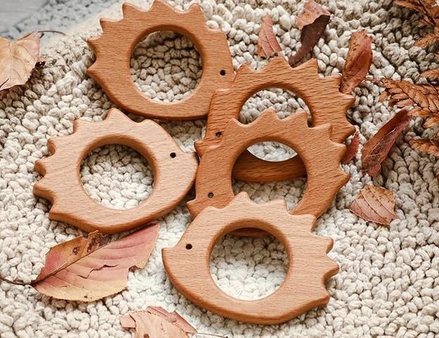 Baby wooden teether